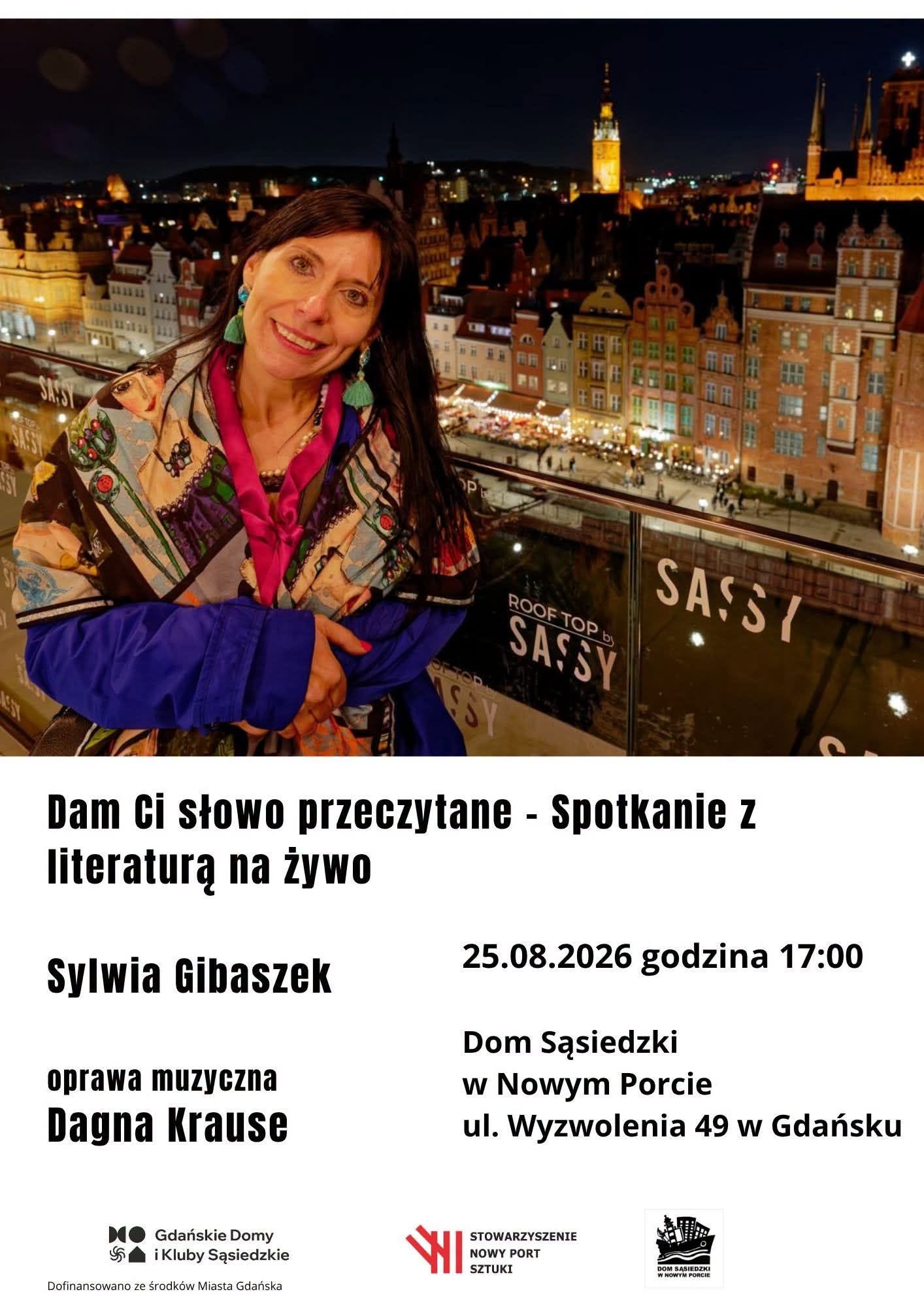 Słowa czytane w przestrzeni – wieczór z Sylwią Gibaszek
