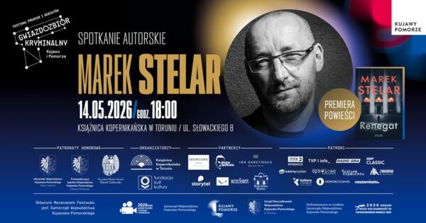 Zdjęcie spotkania: Marek Stelar – „Renegat” w ogniu pytań. Spotkanie z mistrzem kryminalnego niepokoju