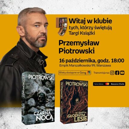 Zdjęcie spotkania: W ciemnym, głodnym lesie zbrodni – Przemysław Piotrowski w Warszawie