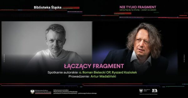 Zdjęcie spotkania: Fragment, który scala – o. Roman Bielecki i prof. Ryszard Koziołek w Bibliotece Śląskiej