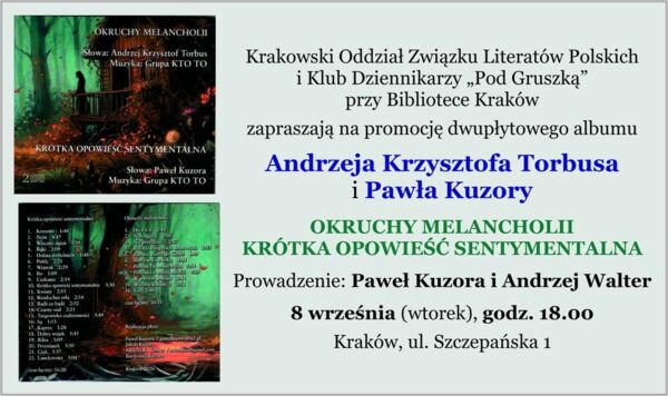 Zdjęcie spotkania: Torbus & Kuzora – poetycki eksperyment w dwóch odsłonach