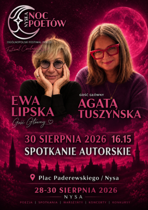 Zdjęcie spotkania: Ewa Lipska i Agata Tuszyńska gwiazdami Nyskiej Nocy Poetów