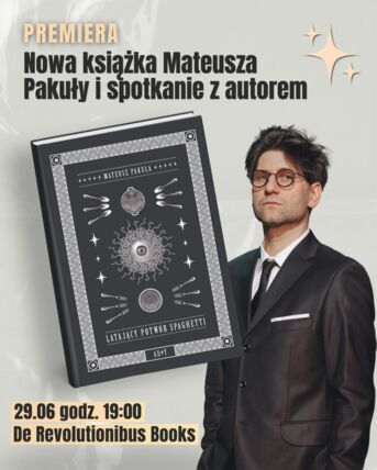 Zdjęcie spotkania: Literackie spotkanie z Mateuszem Pakułą – podróż przez groteskę i emocje