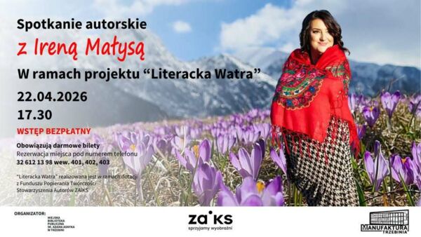 Zdjęcie spotkania: Kryminał z duszą gór, w cieniu Babiej Góry– wieczór z Ireną Małysą