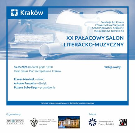 Zdjęcie spotkania: Jubileuszowe spotkanie ze słowem i dźwiękiem – XX Pałacowy Salon Literacko-Muzyczny