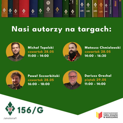 Zdjęcie spotkania: Harcerskie opowieści, przygoda i gry – spotkaj autorów Jakobstaf! na Targach Książki w Warszawie