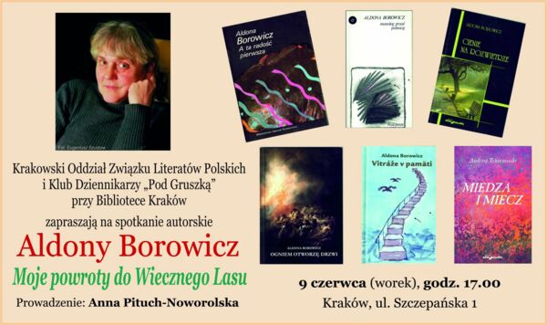 Zdjęcie spotkania: Poezja powrotów – Aldona Borowicz o swojej drodze twórczej