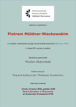 Zdjęcie spotkania: Osiem dekad – jeden głos. Spotkanie z Piotrem Müldnerem-Nieckowskim